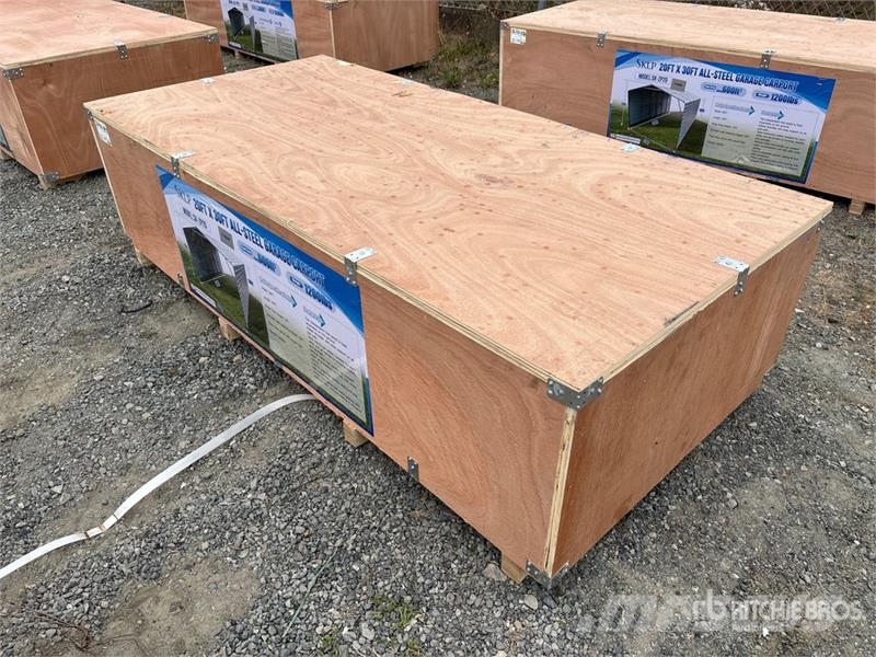 SKLP SK-ZP20 20 ft x 30 ft All-Steel Enclosed Carp Stalen constructies