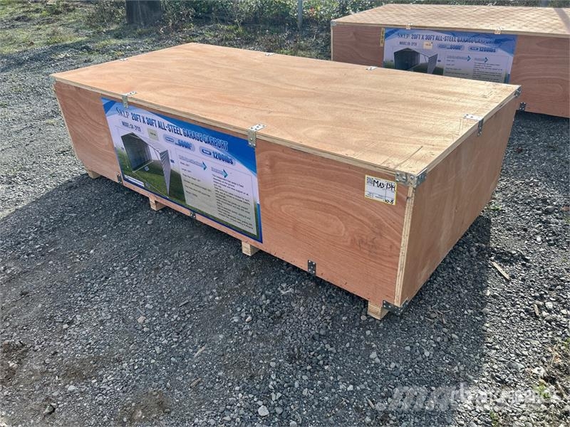 SKLP SK-ZP20 20 ft x 30 ft All-Steel Enclosed Carp Stålrammer
