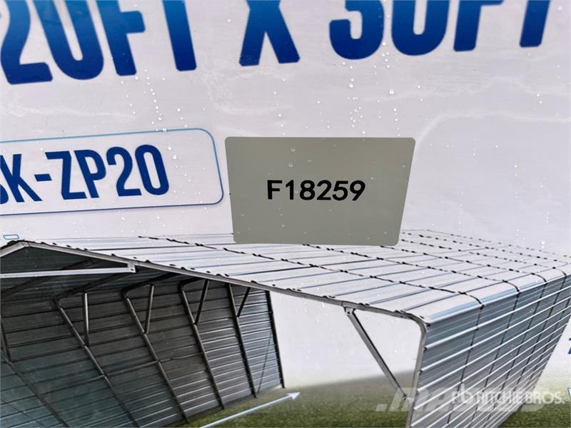  SKLP SK-ZP20 20 ft x 30 ft All-Steel Enclosed Carp Stalen constructies