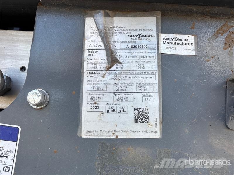 SkyJack SJ4726A Electric Scissor Lift Makasli platformlar
