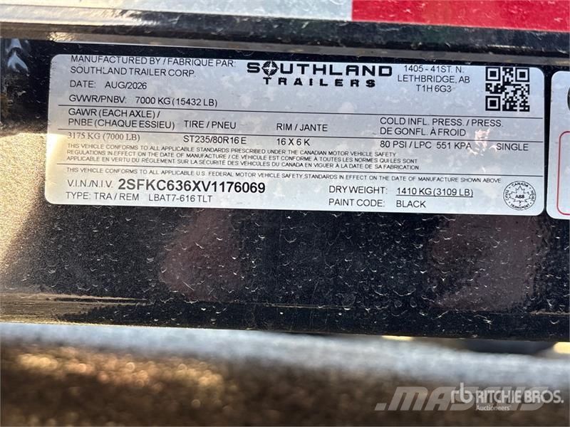 Southland LBAT7-616 12324 lb 23 ft T/A Tilt Deck T Низкорамные прицепы