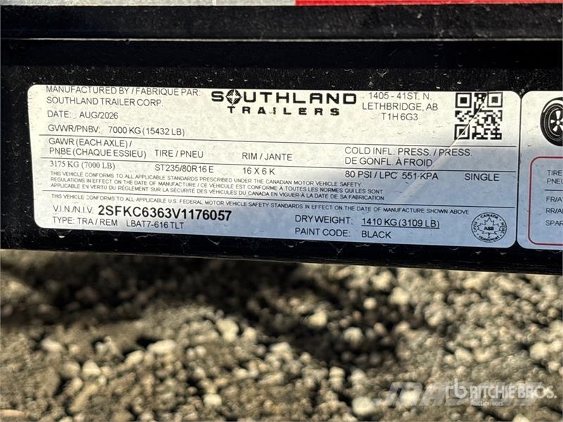 Southland LBAT7-616 Utility Trailer Інші причепи