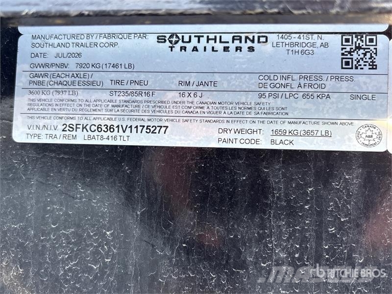 Southland LBAT8-416 13803 lb 23 ft T/A Tilt Deck T Низкорамные прицепы