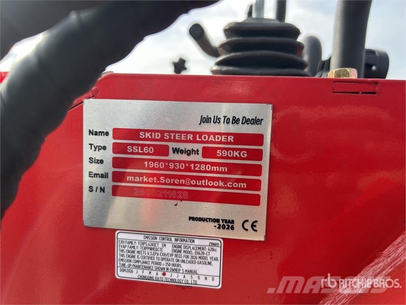  SSL60-RED Mini Compact Track Loader (Unused) Skid steer mini utovarivači