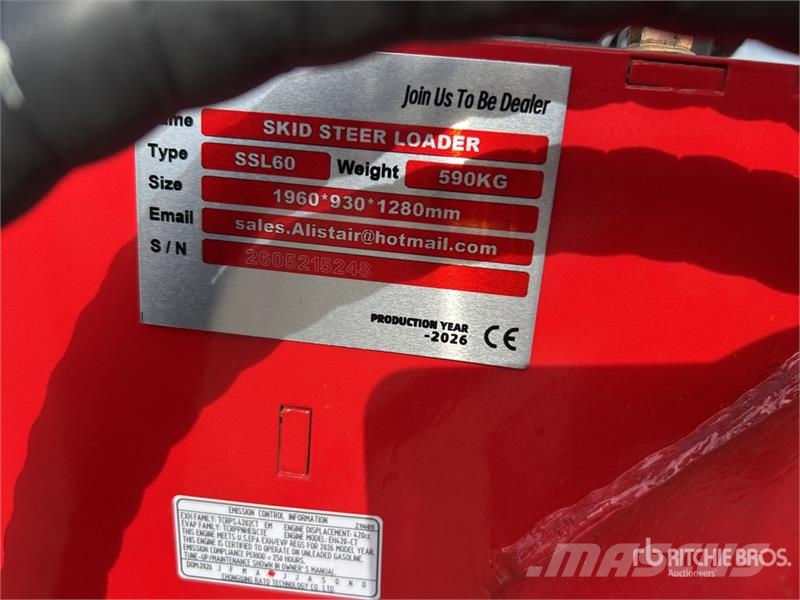 SSL60-RED Mini Compact Track Loader (Unused) Smykem řízené nakladače