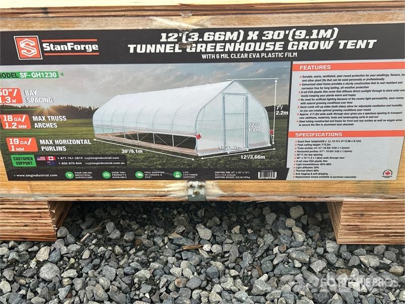  StanForge GH1230 Tunnel Greenhouse (Unused) Drugi deli