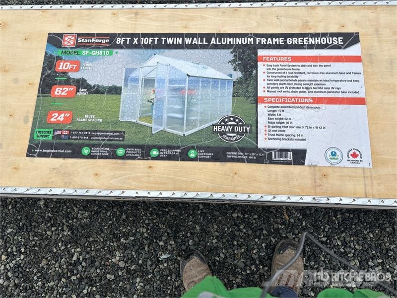StanForge GH810 8 ft x 10 ft Aluminum Twin Wall Gr Diger parçalar