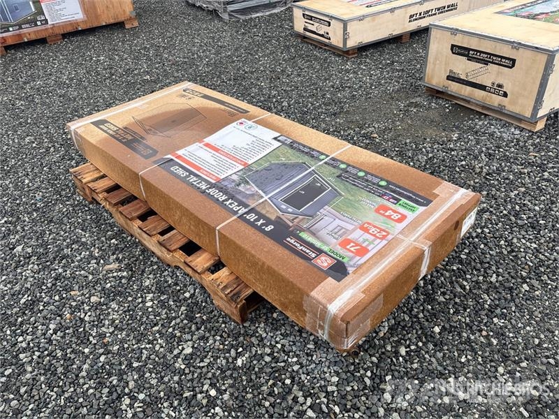  StanForge MS0810 8 ft x 10 ft Galvanized Apex Roof Stahlrahmenaufbauten