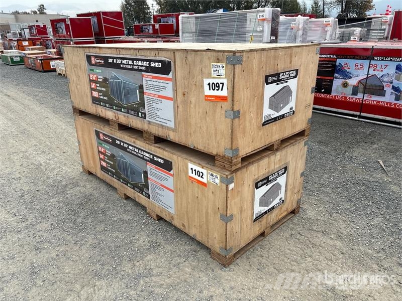  StanForge MS2630 Metal Garage Shed (Unused) Stalen constructies