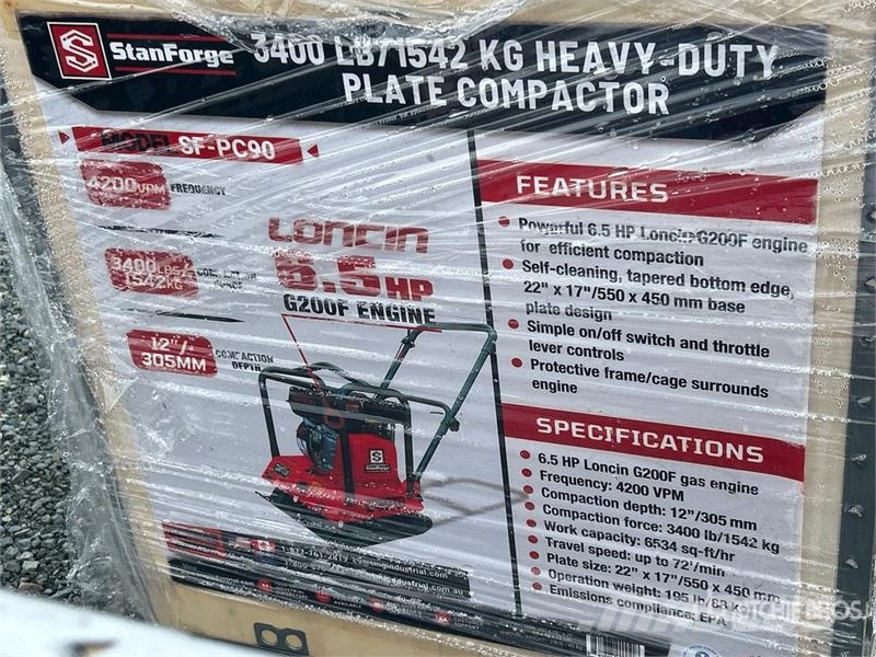 StanForge PC90 Vibratory Plate Compactor (Unused) Kompaktory