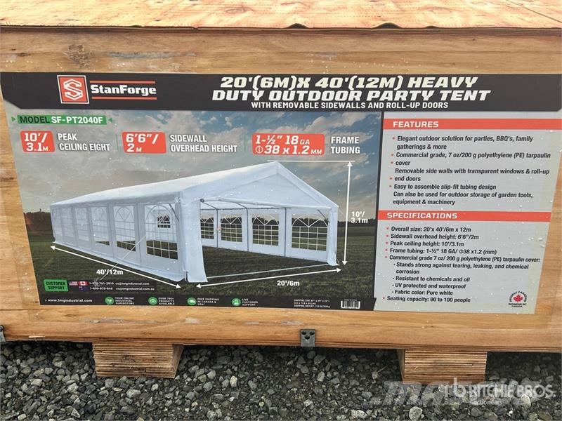  StanForge PT2040F 40 ft x 20 ft Heavy Duty Outdoor Ostale prikolice