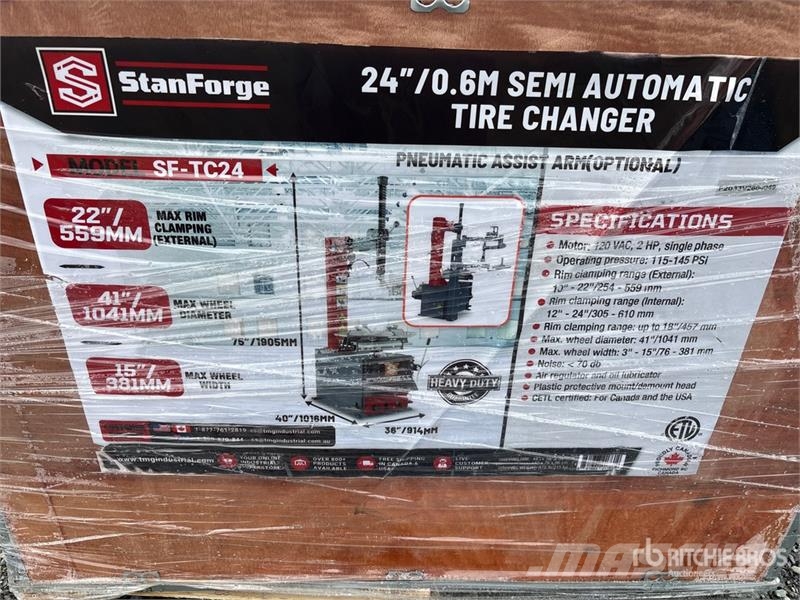 StanForge TC24 24 in Tire Changer (Unused) معدات البناء - غير ذلك
