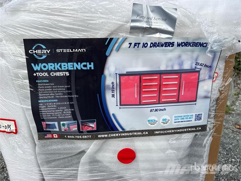 Steelman 7 ft 10-Drawer Workbench (Unused) Drugi deli