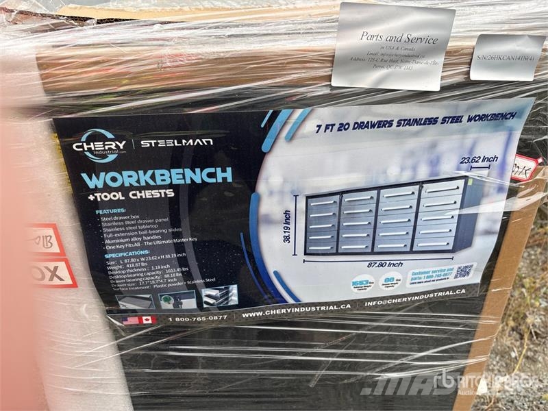 Steelman 7 ft 20-Drawer Workbench مكونات أخرى