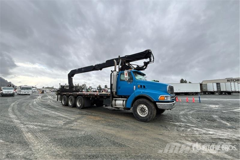 Sterling 335K-4 7500 lb Straight Boom on Sterling 8x6 Boom Crane trucks