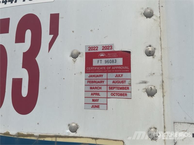 Stroughton 53 ft x 102 in T/A Van Trailer Dobozos pótkocsik