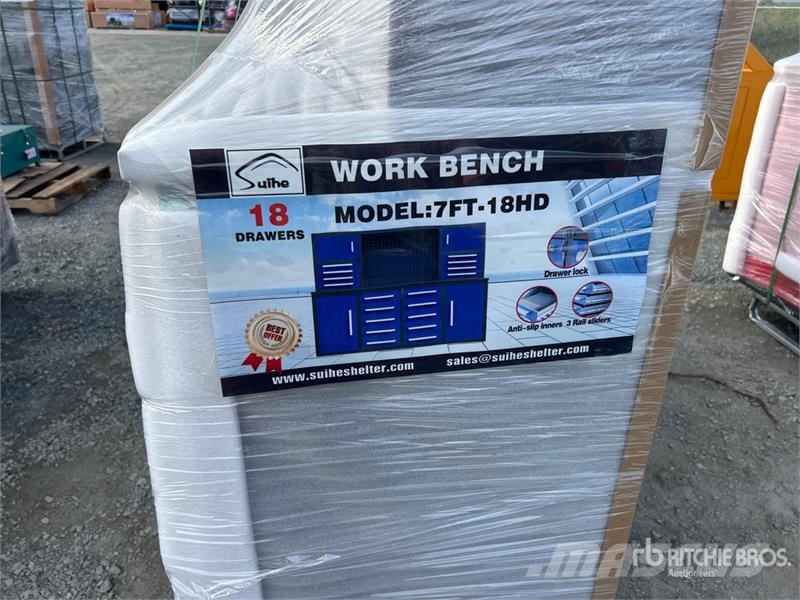 Suihe NWB-H18DB-7 7 ft 18-Drawer Workbench (Unused) Muut