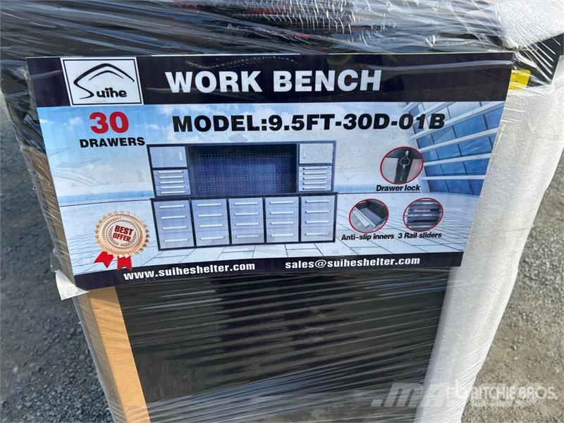 Suihe NWB-H30DS -9.5 9 ft 6 in 30-Drawer Workbench (Unus Muut