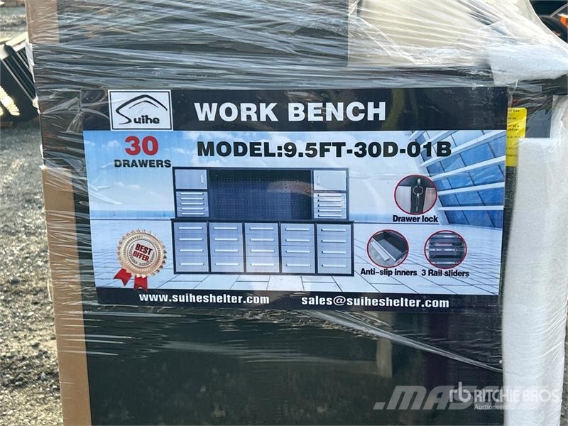 Suihe NWB-H30DS -9.5 9 ft 6 in 30-Drawer Workbench (Unus Övriga