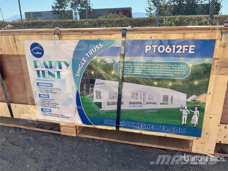 Suihe PT0612FE 40 ft x 20 ft Commercial Party Tent (Unus Inne przyczepy