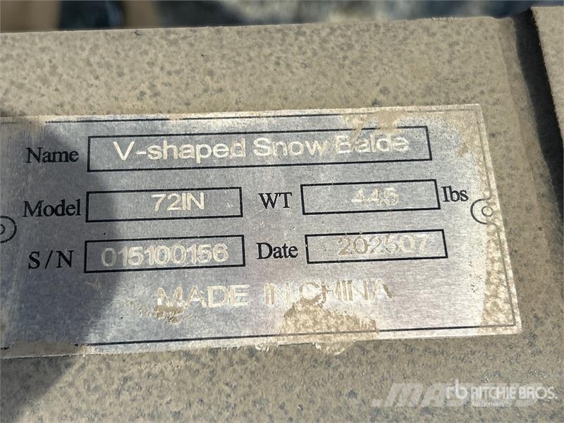 Suihe SSD-V blade Skid Steer Snow Blade (Unused) 刮雪板和犁
