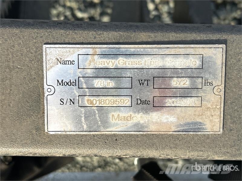 Suihe SSR-78 78 in Skid Steer Root Rake (Unused) Ranghinatori