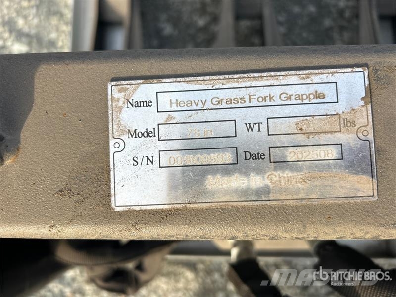 Suihe SSR-78 78 in Skid Steer Root Rake (Unused) Ranghinatori