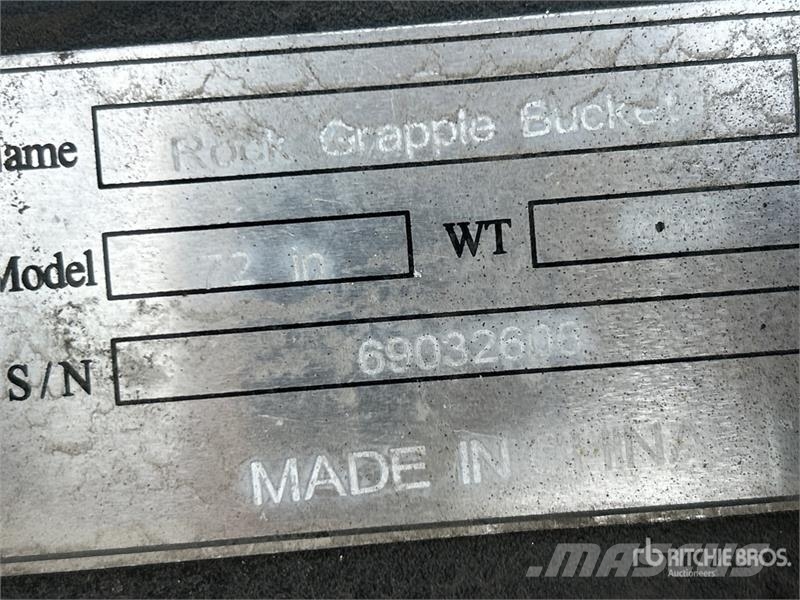 Suihe SSRGB-72 72 in Skid Steer Grapple Bucket (Unused) Greifer