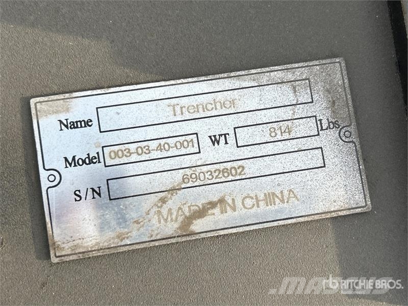 Suihe SST-1000/200 Skid Steer Trencher (Unused) Sleuvengravers