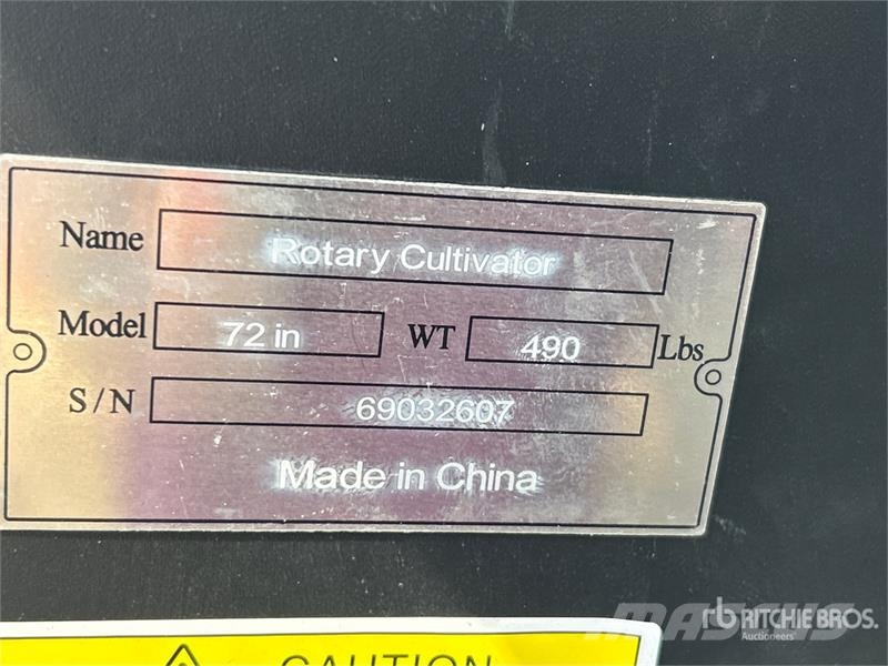 Suihe SSTL 72 in Skid Steer Tiller (Unused) Erpici rotanti e motozappe