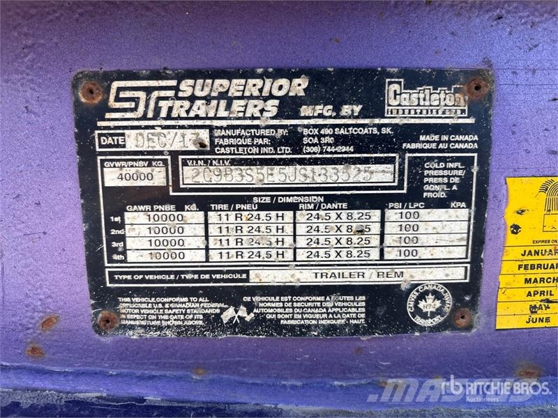 Superior 29 ft Quad/A Pole Log Trailer Holzanhänger