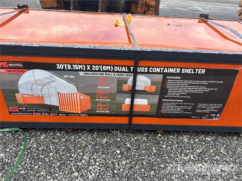 TMG DT3020CF 20 ft x 30 ft Dual Truss Container Shelte Construction - Others