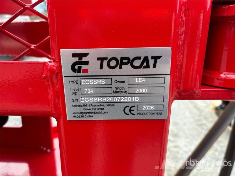 Top Cat Cat ECSSRB Hydraulic Skid Steer Tree Shear Cortadores