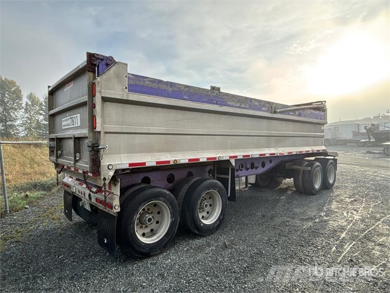 Trojan 26 ft Quad/A End Dump Trailer Pašizgāzējs