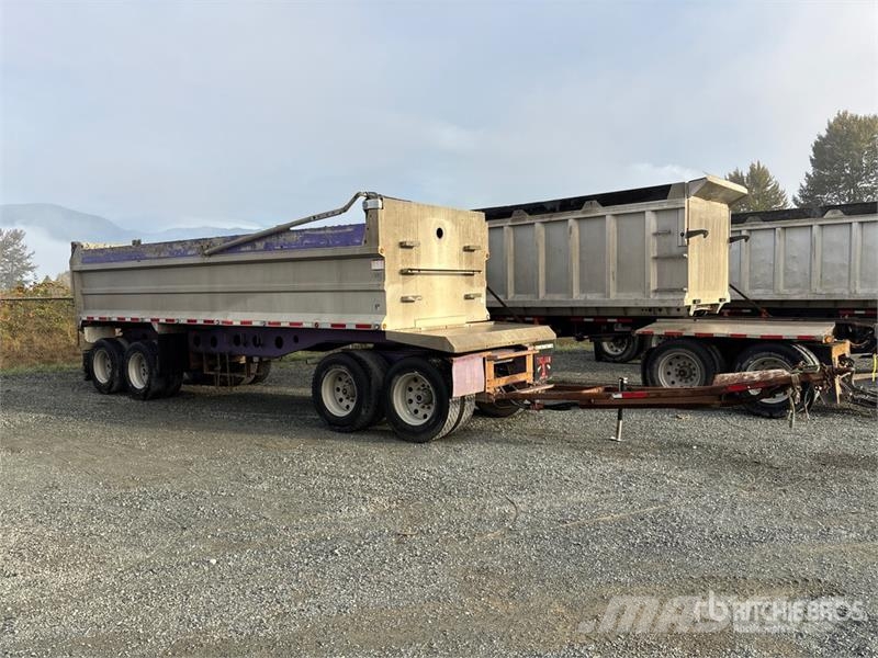 Trojan 26 ft Quad/A End Dump Trailer Pašizgāzējs