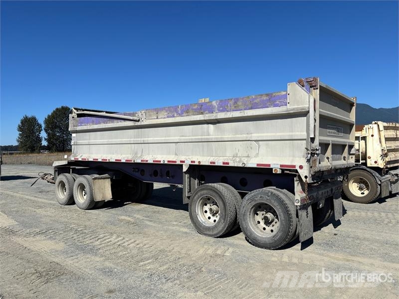 Trojan 26 ft Quad/A Turntable End Dump Trailer Savivartės priekabos