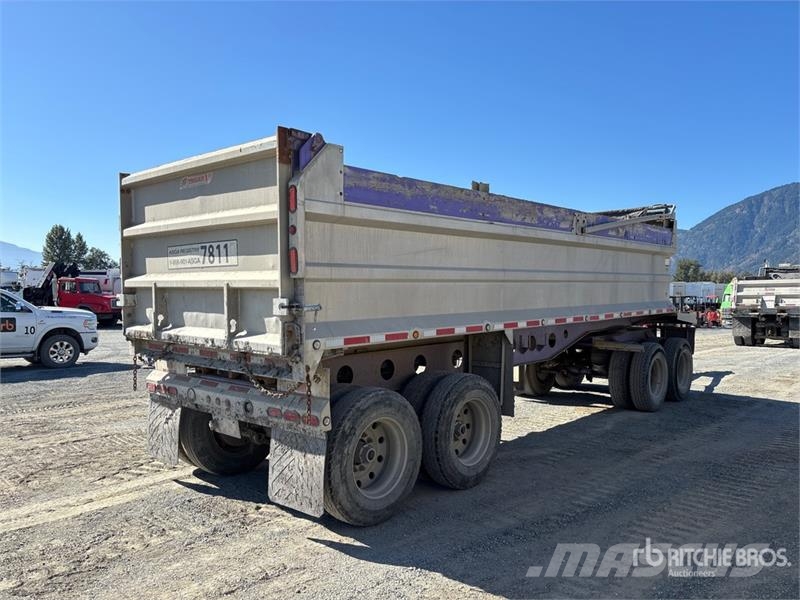 Trojan 26 ft Quad/A Turntable End Dump Trailer Savivartės priekabos