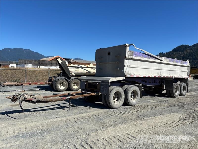Trojan 26 ft Quad/A Turntable End Dump Trailer Savivartės priekabos