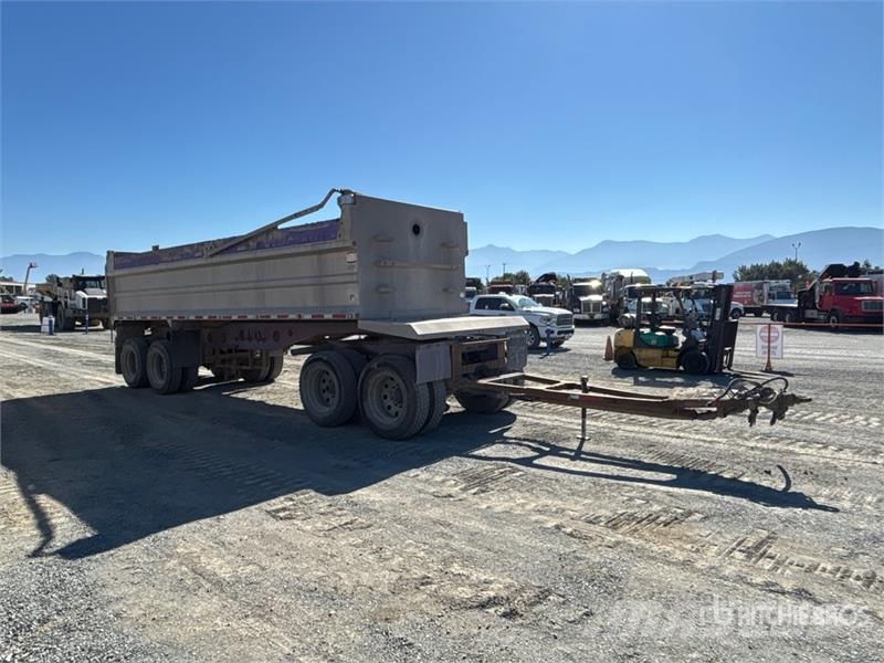 Trojan 26 ft Quad/A Turntable End Dump Trailer Savivartės priekabos