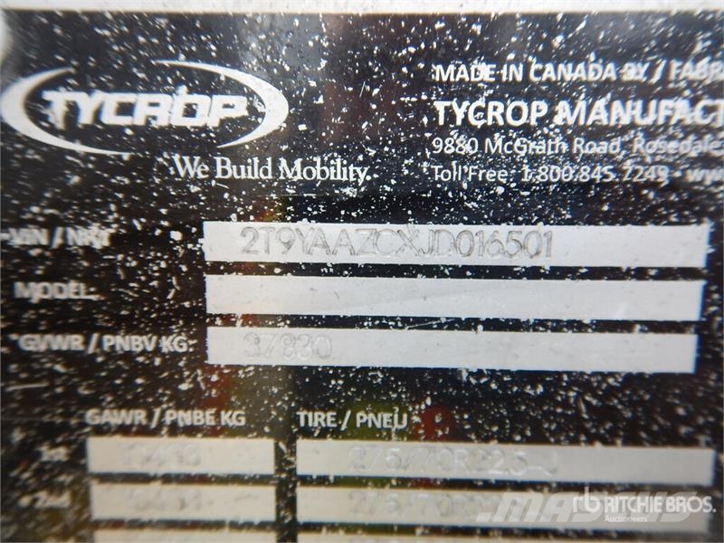  Ty-Crop 53 ft Tri/A Moving Floor Trailer Liikuvpõrand poolhaagised