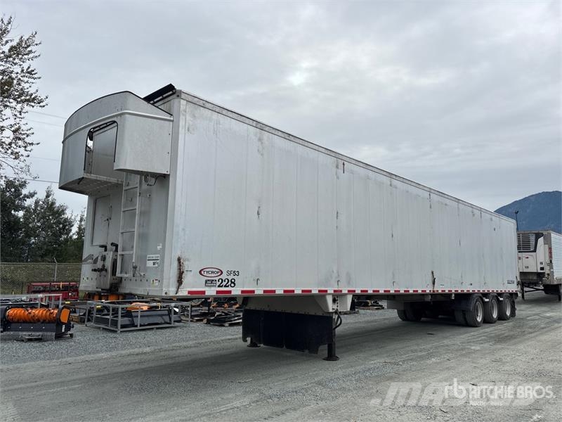  Ty-Crop 53 ft x 102 in Tri/A Moving Floor Open-Top Reboques para aparas de madeira