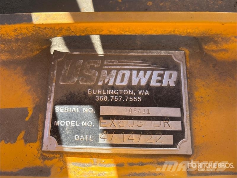  US Mower EX60SHDR 70 in Q/C Excavator Rotary Cutte Andre komponenter