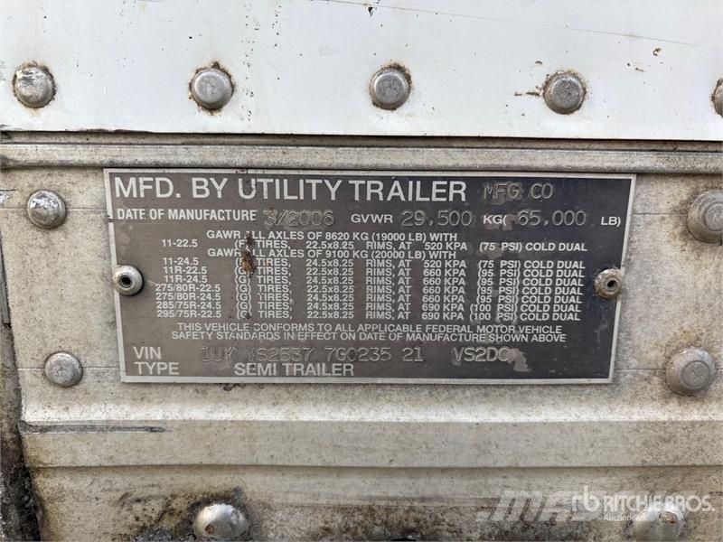 Utility 53 ft x 102 in Tri/A Van Trailer Прицепы-фургоны