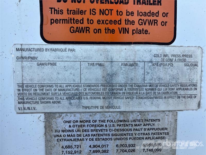 Vanguard 53 ft x 102 in T/A Van Trailer 厢式拖车
