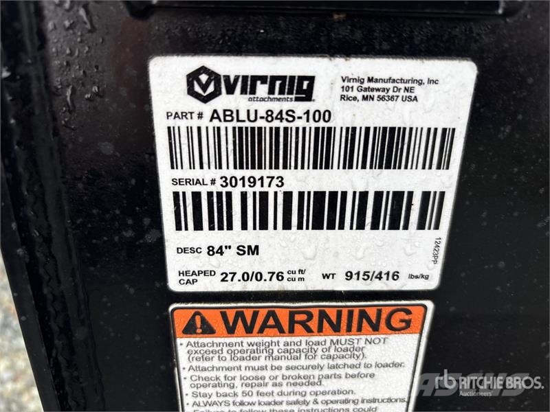 Virnig 84 in General Purpose Skid Steer Bucket Ковші
