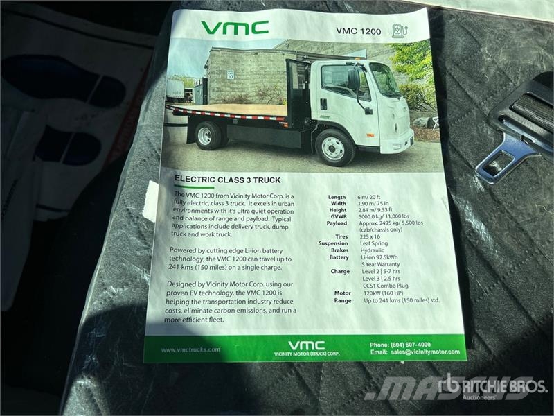 VMC 4x2 Electric Cab and Chassis Kabine i unutrašnjost