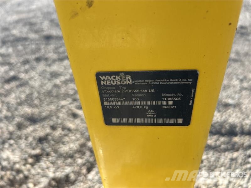 Wacker Neuson DPU6555 Vibratory Plate Compactor دكاكات أفقية