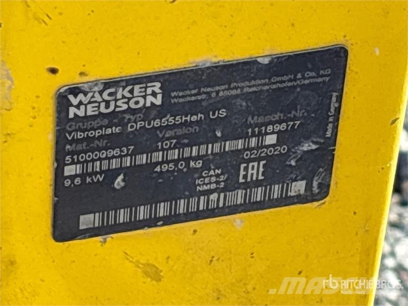 Wacker Neuson DPU6555Heh Vibratory Plate Compactor Vibro plošče