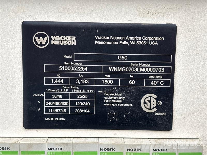Wacker Neuson G50 Dīzeļģeneratori
