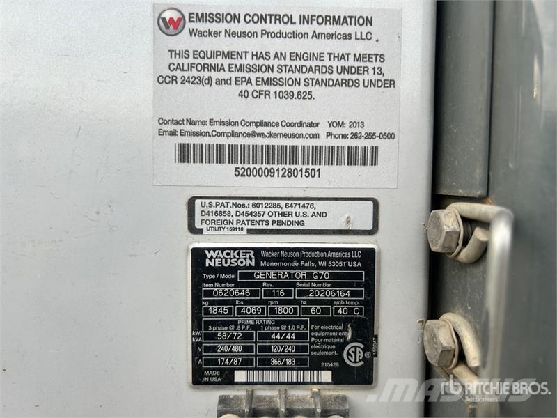 Wacker Neuson Generator Set Diesel Generatoren